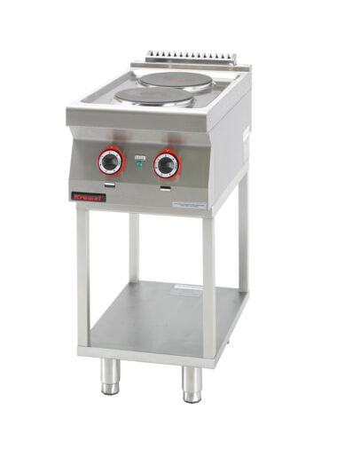 700.KE-2.T Kuchnia elektryczna 2 płyty okrągłe 2x2,6kW na podstawie szkieletowej