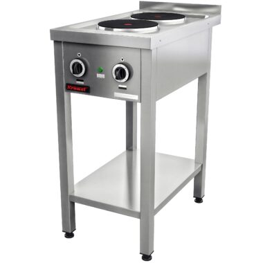 000.KE-2M Kuchnia elektryczna na podstawie otwartej 2-płytowa 2x2,6kW