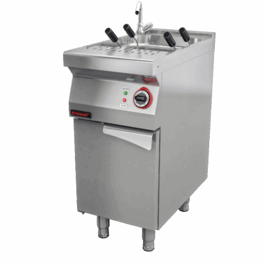 700.EUS-400.S.D Makaroniarka elektryczna z ociekaczem i dwoma koszami 6kW na podstawie szafkowej zamkniętej