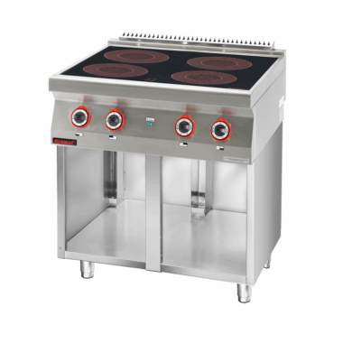 700.KE-4i/800.S Kuchnia indukcyjna 4x3,5kW na podstawie szafkowej otwartej