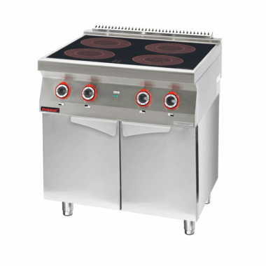 700.KE-4i/800.S.D Kuchnia indukcyjna 4x3,5kW na podstawie szafkowej zamkniętej