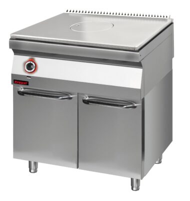 700.KG/I-800.S.D Solid Top gazowy chromowany 800 mm na podstawie szafkowej zamkniętej