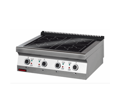 900.KE-4i/900 Kuchnia indukcyjna 900 mm 4x5,0kW